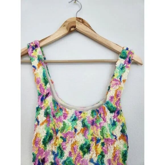 ASTR the Label Multicolor Textured Knit Bodycon Mini Dress | Size M - Picture 6 of 7